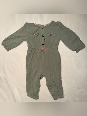 Maggie & Zoe Olive Green Long Sleeve One-Piece Bodysuit